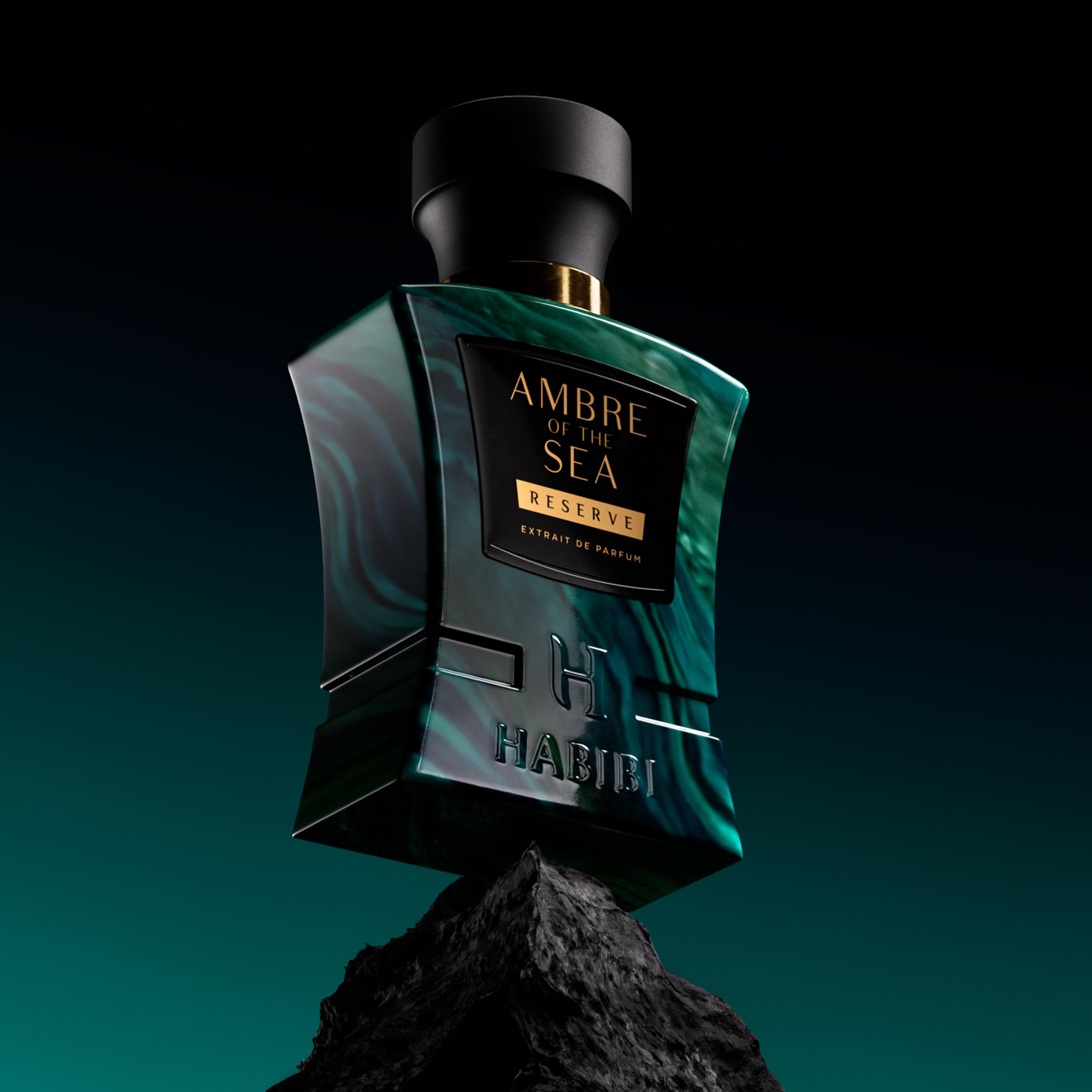 H HABIBI Ambre Of The Sea base notes with ambergris and vanilla for lasting warmth.