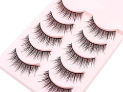 HH&LL cat-eye short lashes application ease for quick, beginner-friendly makeup days.