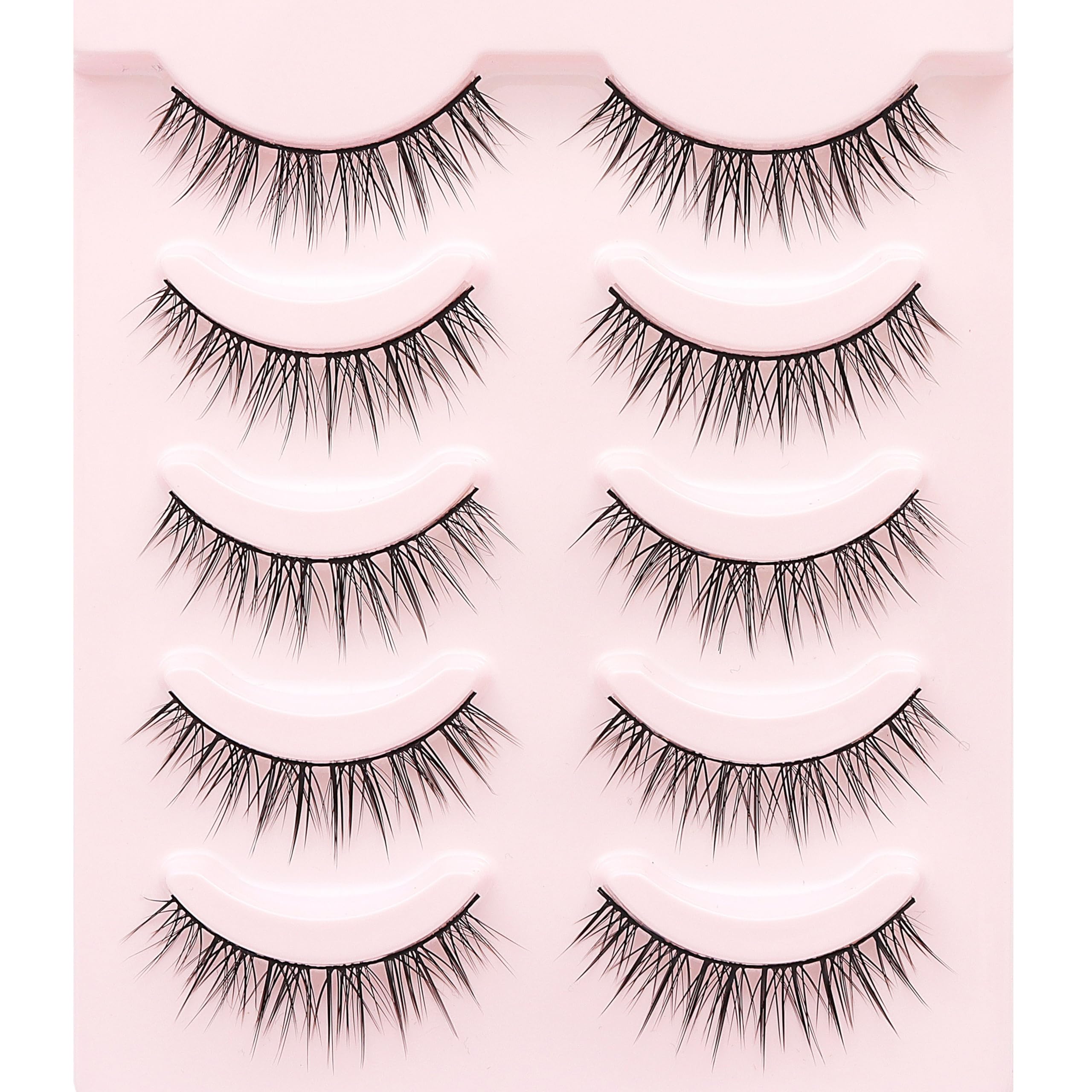 HH&LL Natural Look cat eye lashes with wispy ends for everyday elegance.