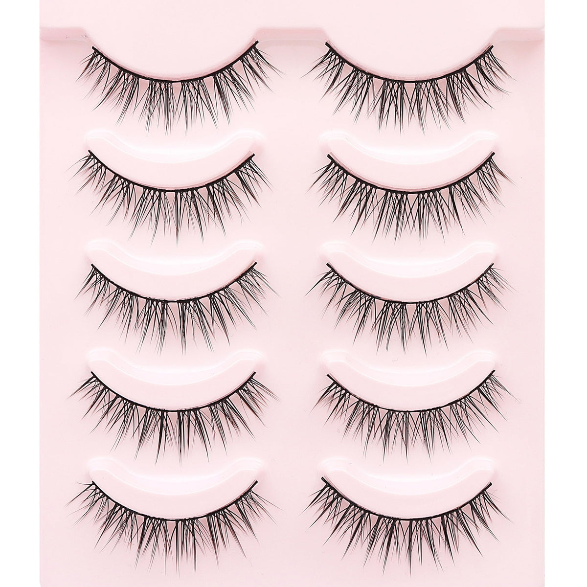 HH&LL Natural Look cat eye lashes with wispy ends for everyday elegance.