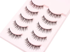 HH&LL short lashes with ultra-thin stems for a barely-there effect.