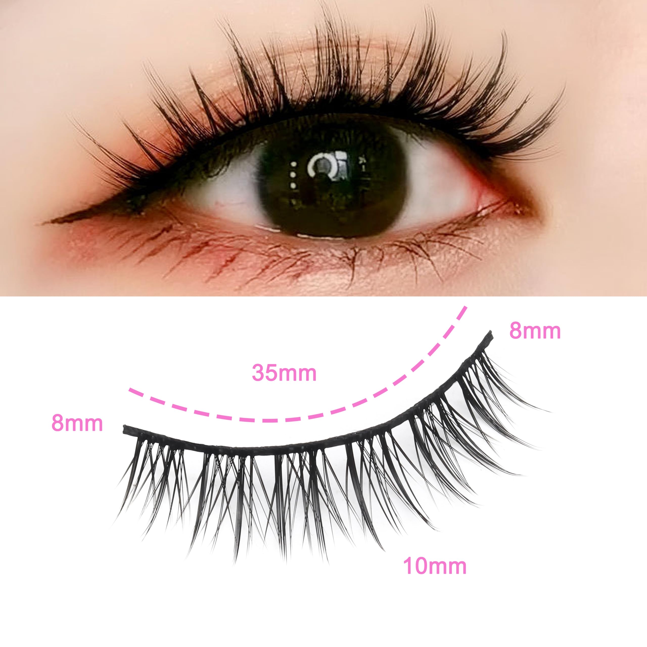 HH&LL breathable cotton lashes designed for comfortable all-day wear.