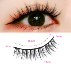 HH&LL breathable cotton lashes designed for comfortable all-day wear.