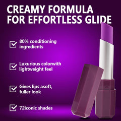 HHLTOH color-changing lipstick on lips demonstrates personalized shade variations