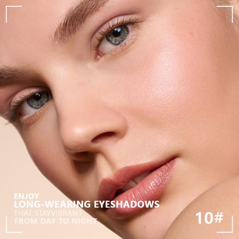 HHLTOH eye shadow quad light beige for soft, natural definition
