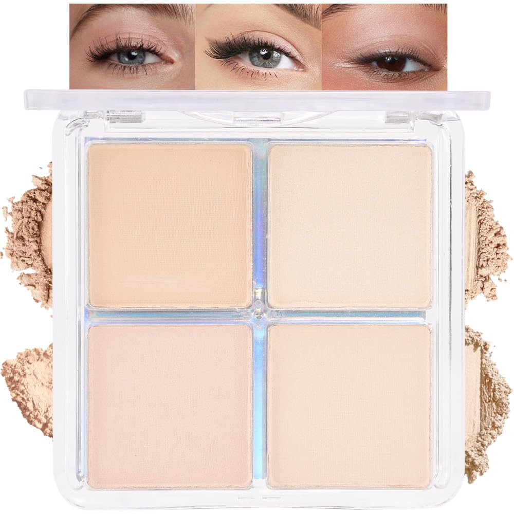 HHLTOH eye shadow quad nude shades for versatile day-to-night looks