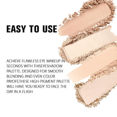 HHLTOH eye shadow quad pale pink for subtle shimmer accents