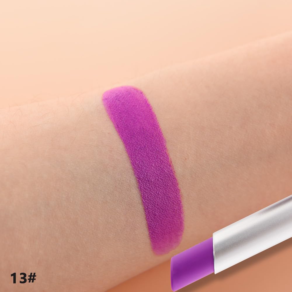 HHLTOH Halloween party makeup look with vibrant purple lip