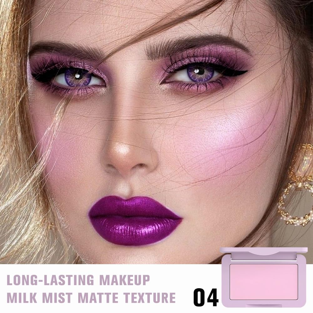 HHLTOH Lavender Purple blush swatches show even pigment