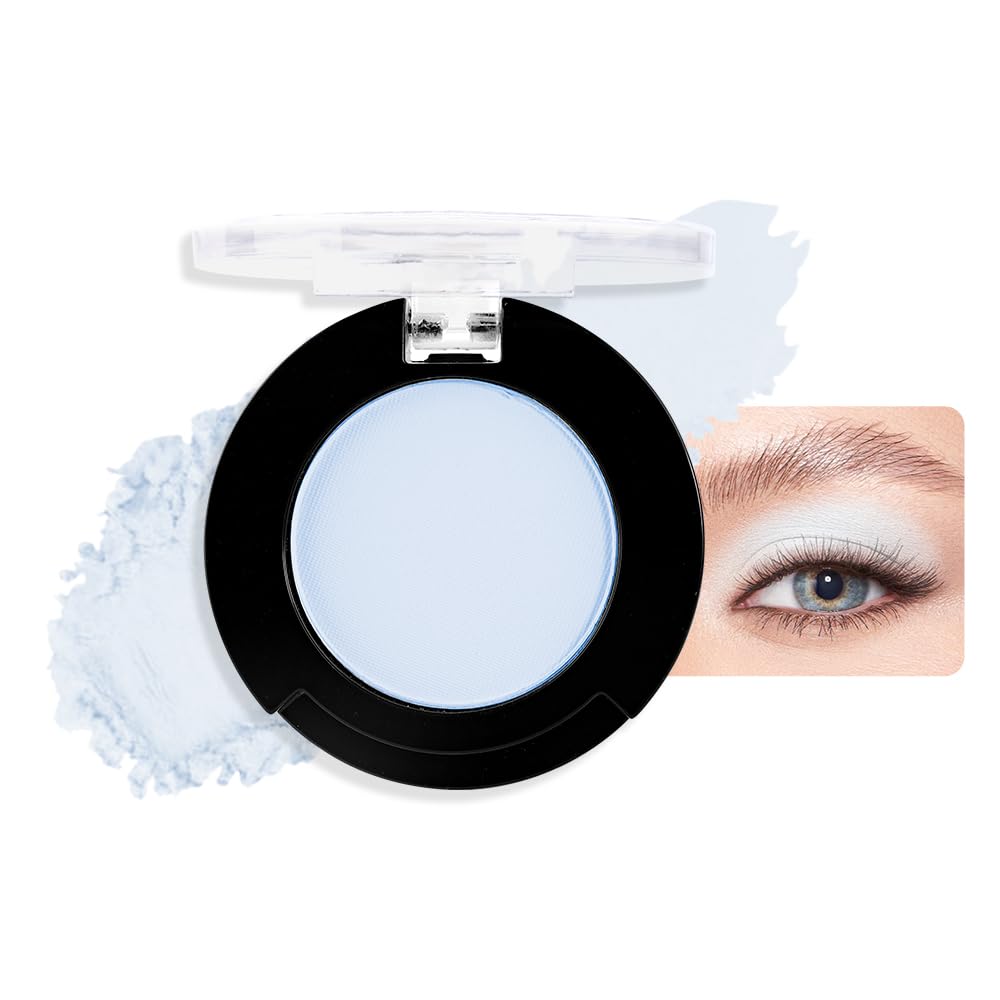 HHLTOH light blue matte eyeshadow shade 14 for versatile day looks.