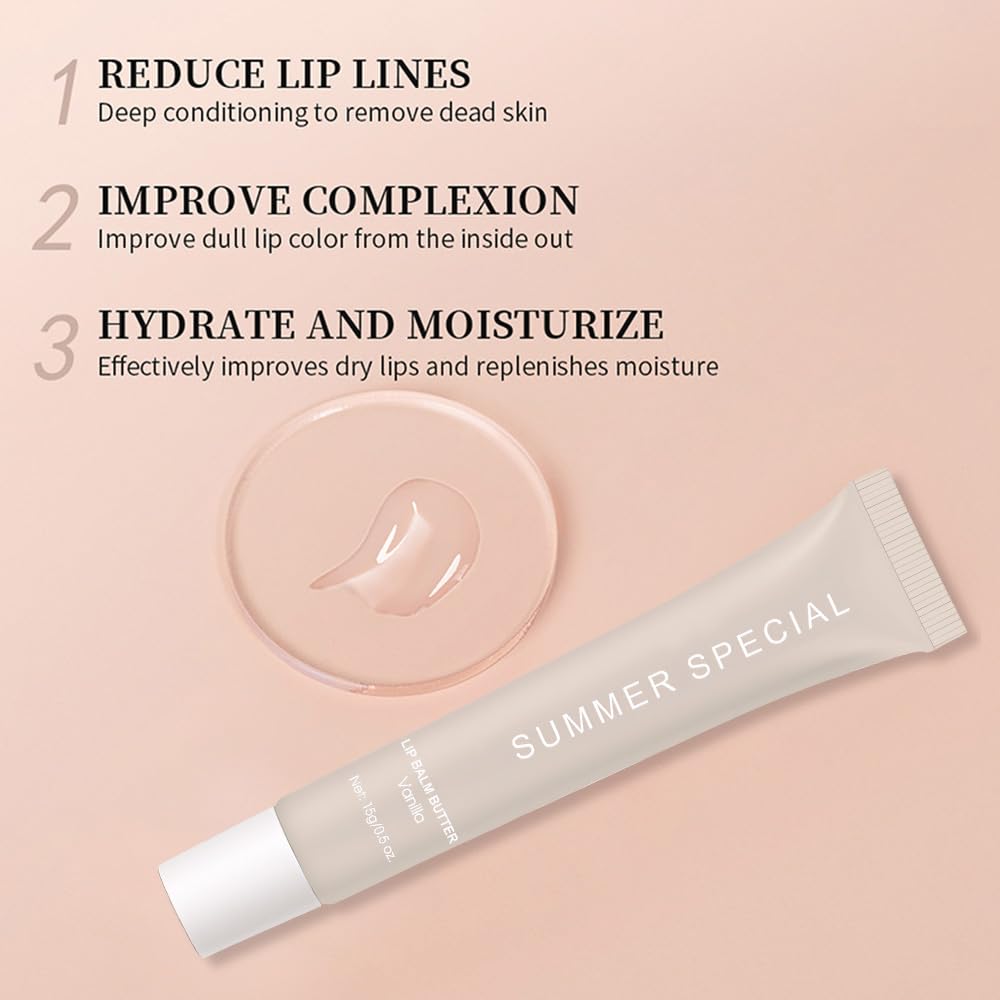 HHLTOH lip balm delivering moisture for a fuller-looking lip appearance.