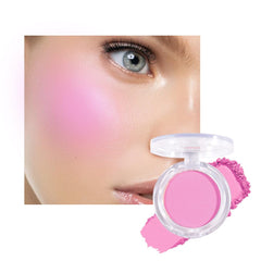 HHLTOH Matte Powder Blush Pale Pink in compact for natural cheeks