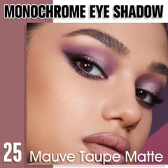Close-up texture of HHLTOH mauve taupe matte shade for smooth blending