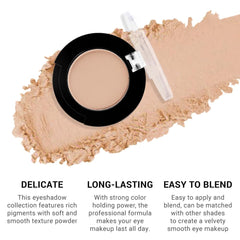 HHLTOH natural nude brown finish adds soft definition to eyes.