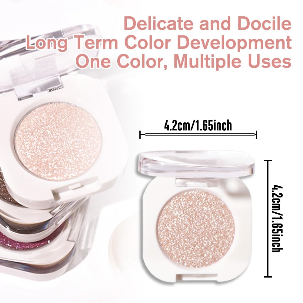 HHLTOH Pear White glitter eyeshadow ideal for weddings and parties.