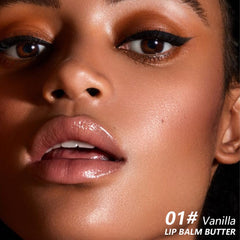 HHLTOH butter lip balm tube with shea butter and olive oil for deep hydration.