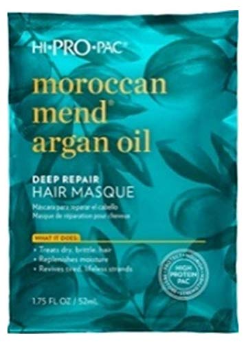 Hi-Pro-Pac Moroccan Argan Oil Deep Repair Masque pack 6 for deep hydration and frizz control