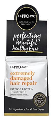 Hi-Pro-Pac bouteille de traitement protéines pour cheveux endommagés, soin fortifiant sans sulfate.