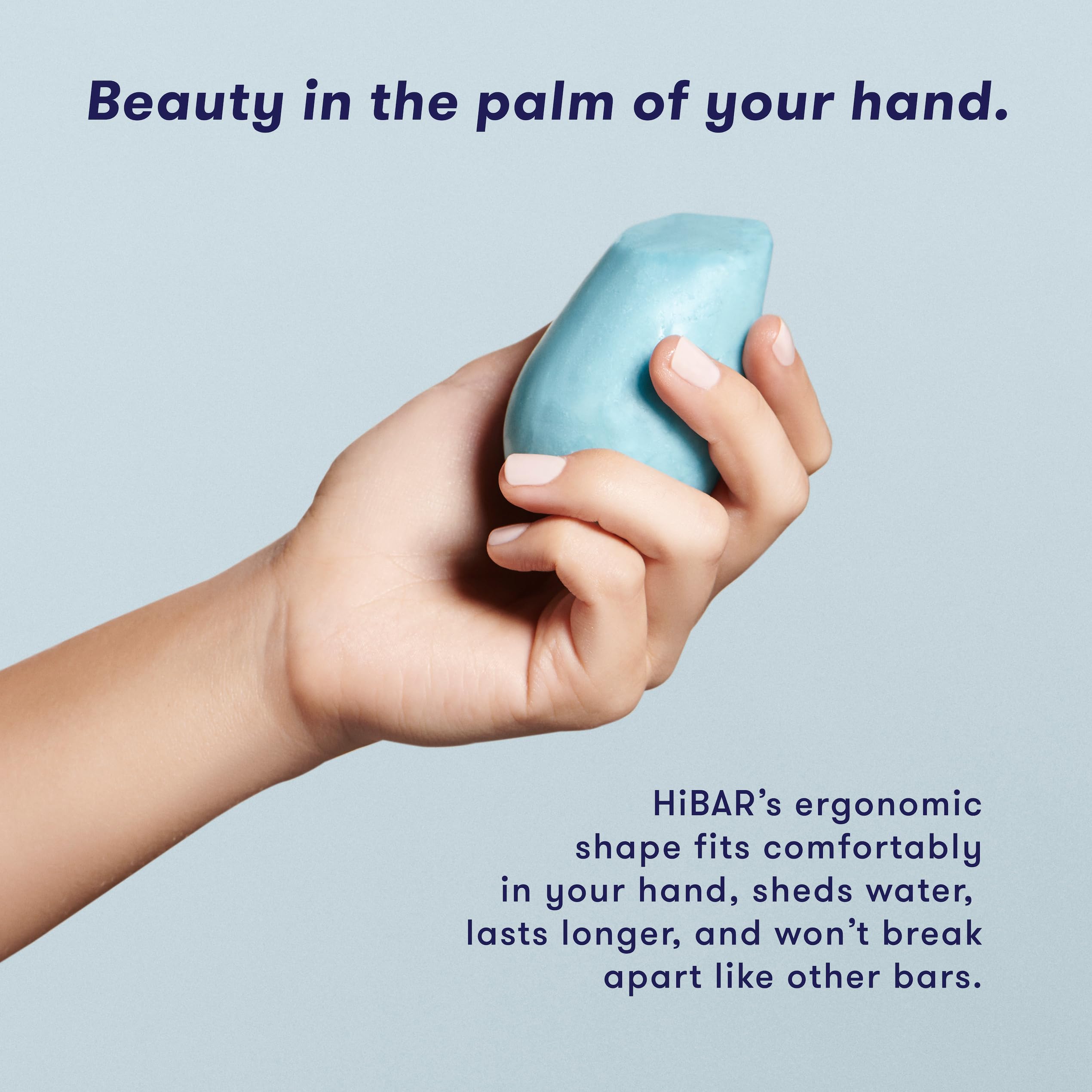 HIBAR conditioner bar eco-friendly ingredients label close-up