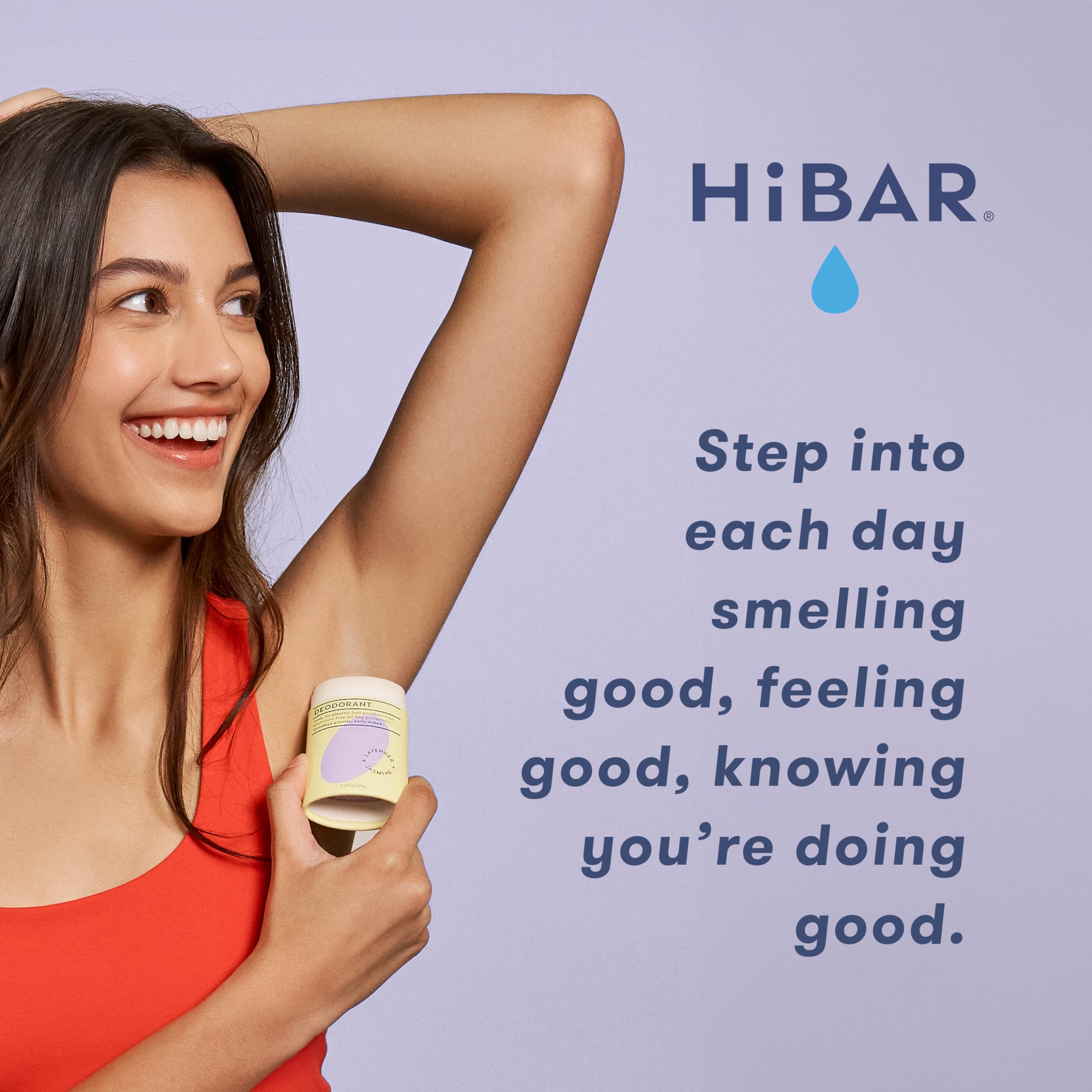 HIBAR natural ingredients like sunflower seed wax and shea butter for smooth application