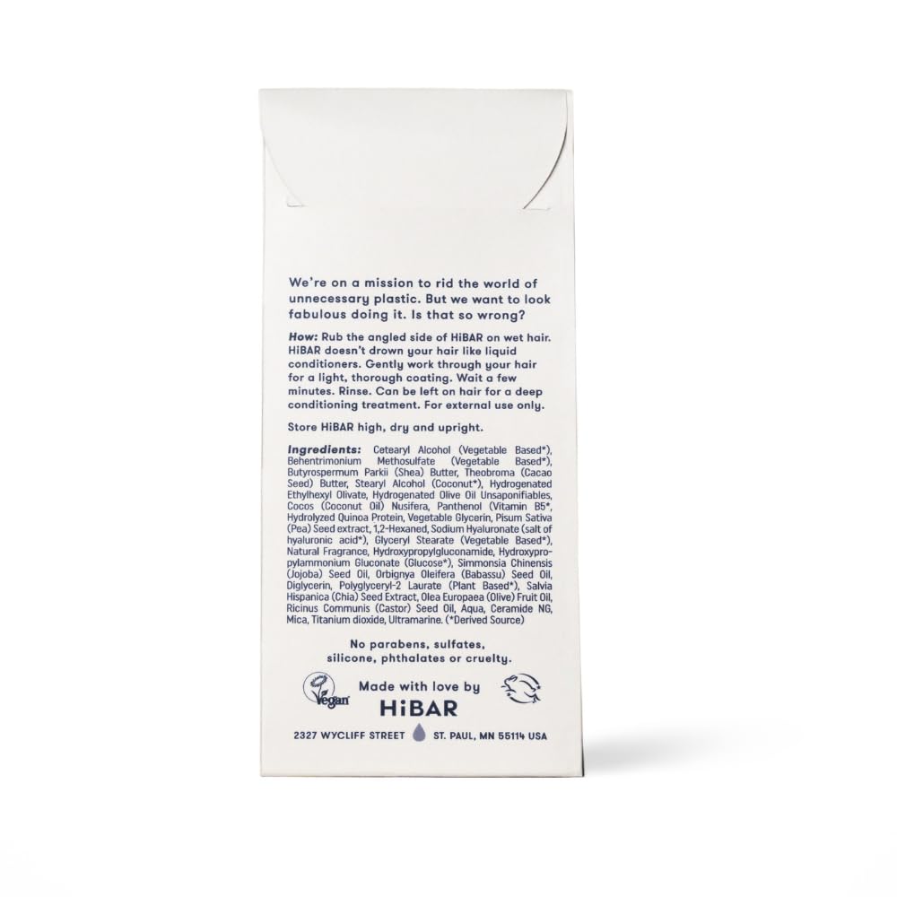 HiBAR Repair Conditioner Bar features quinoa protein and jojoba oil for strength