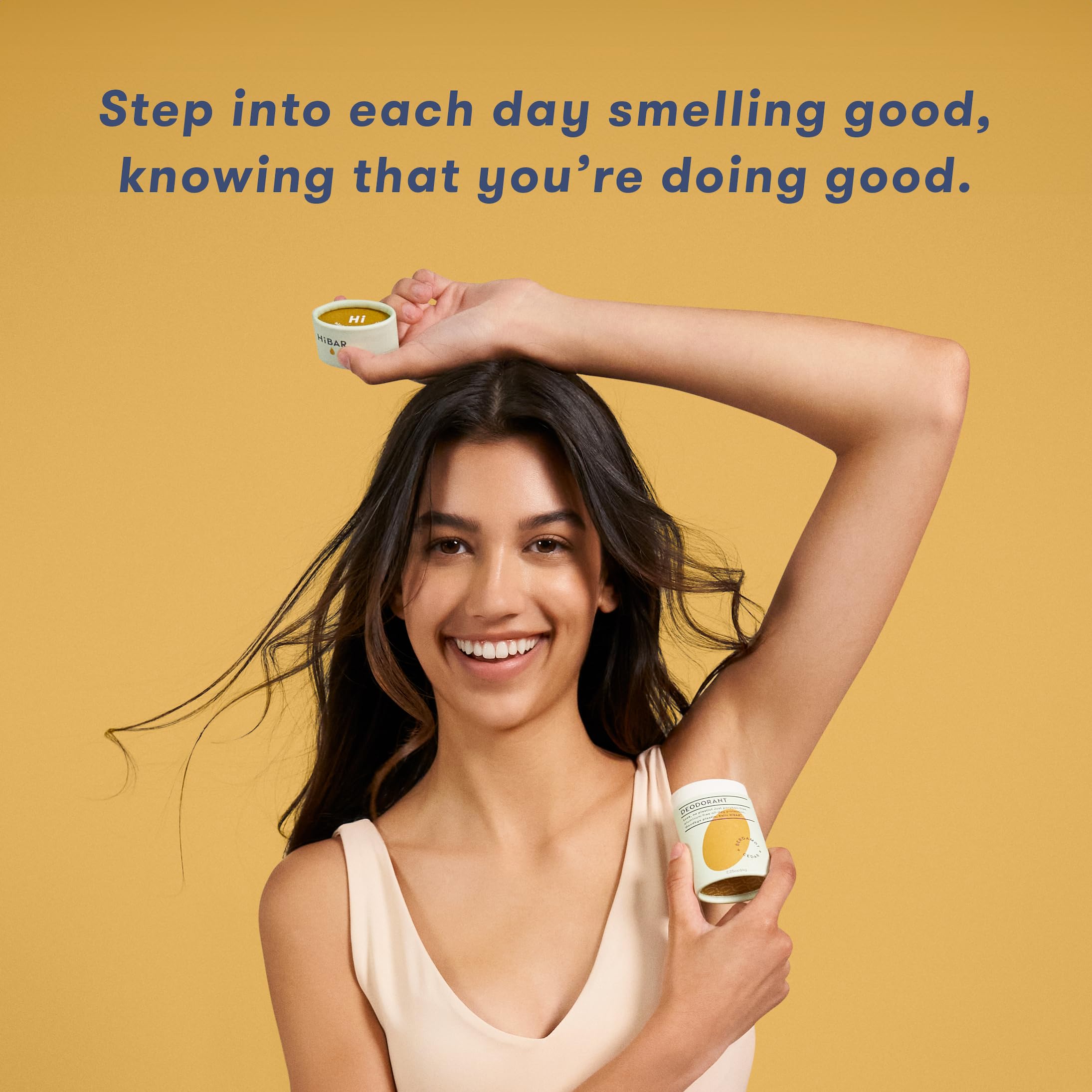 HiBAR sunflower seed wax and shea butter texture demonstrates smooth glide.
