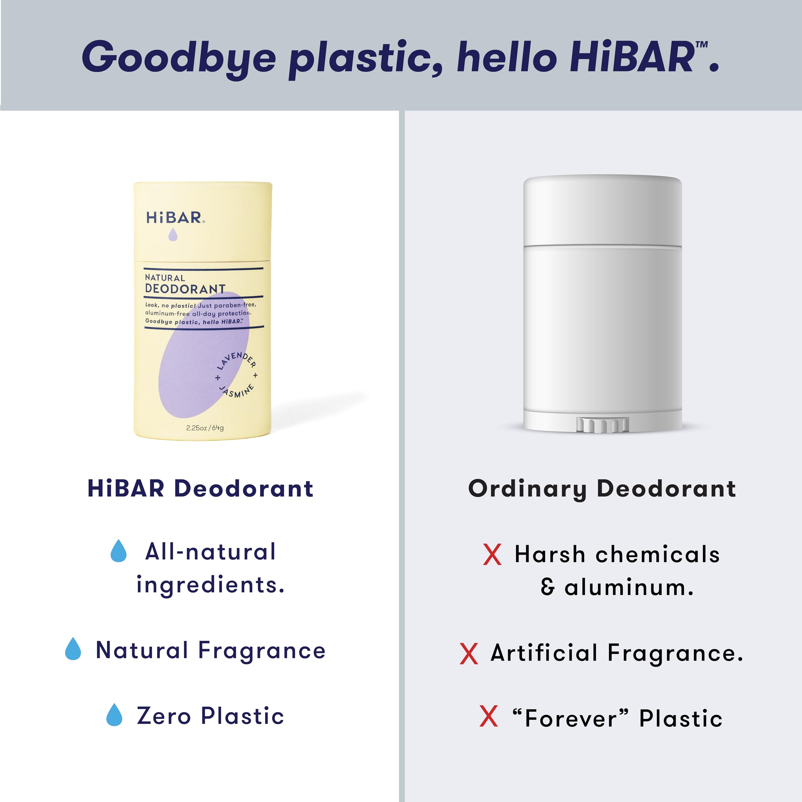 HIBAR vegan-certified deodorant logo communicates cruelty-free confidence for daily wear