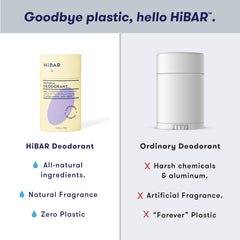HIBAR vegan-certified deodorant logo communicates cruelty-free confidence for daily wear