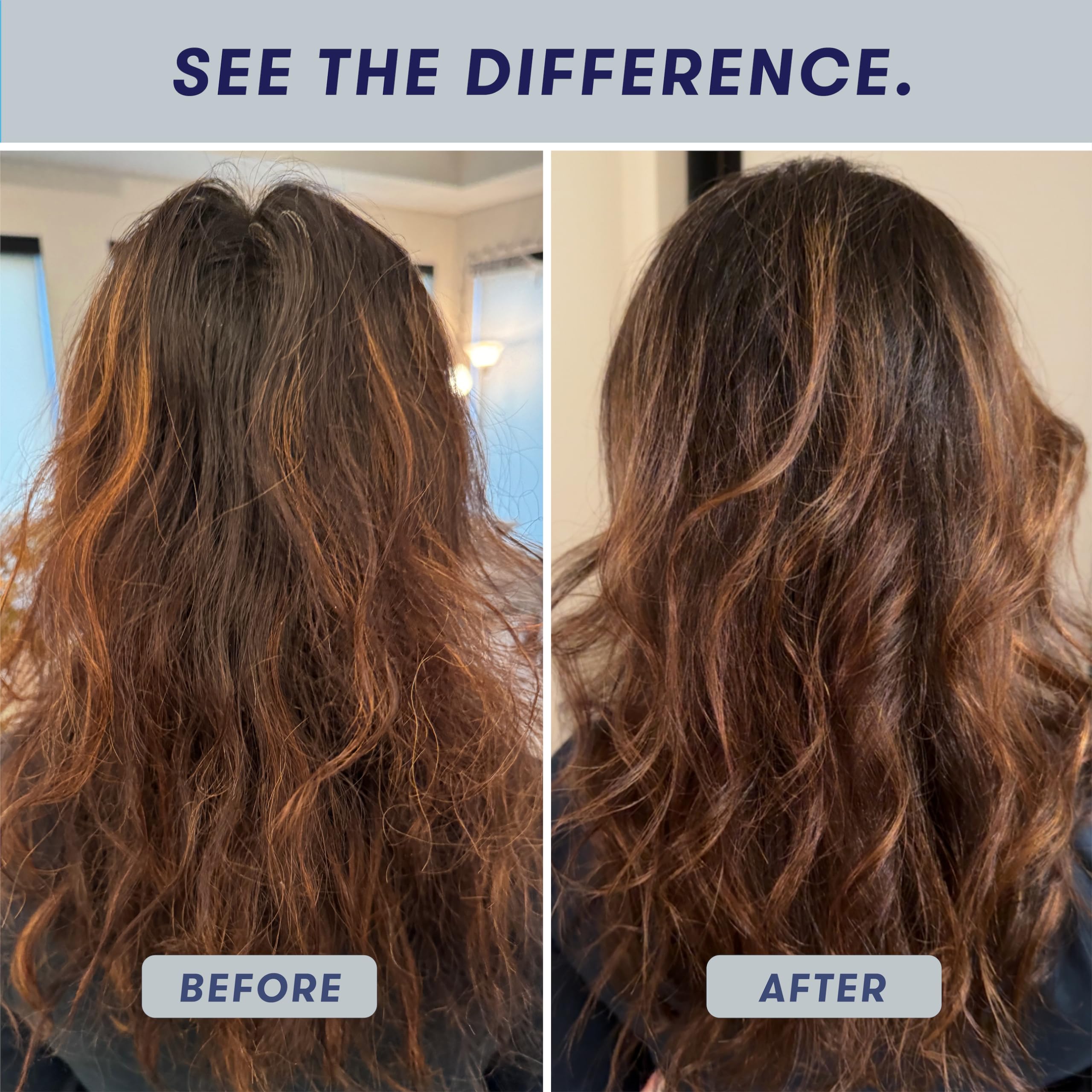 HiBAR vegan and color-safe formulas protect treated hair.