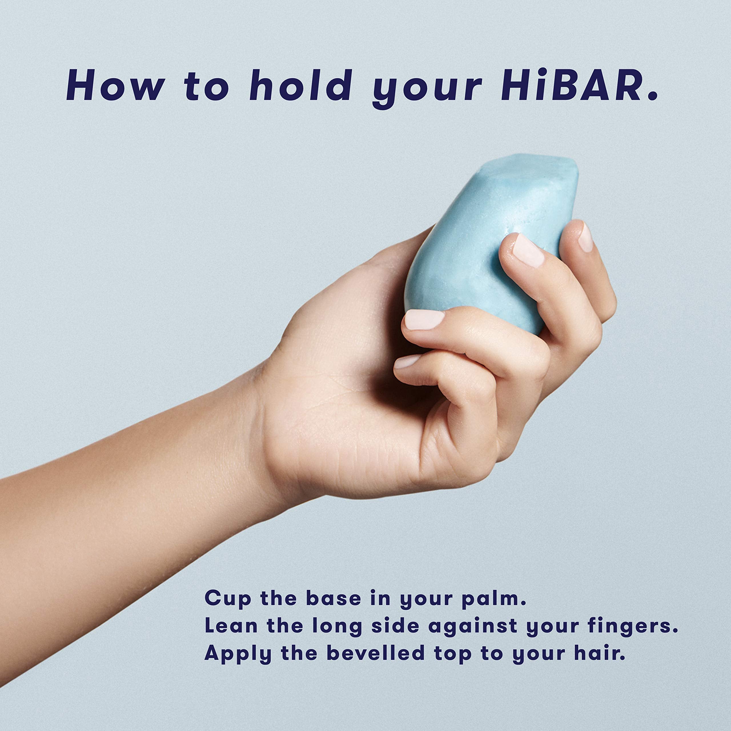 Willow bark extract close-up on HiBAR Soothe shampoo bar for scalp care.