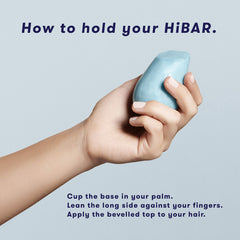 Willow bark extract close-up on HiBAR Soothe shampoo bar for scalp care.