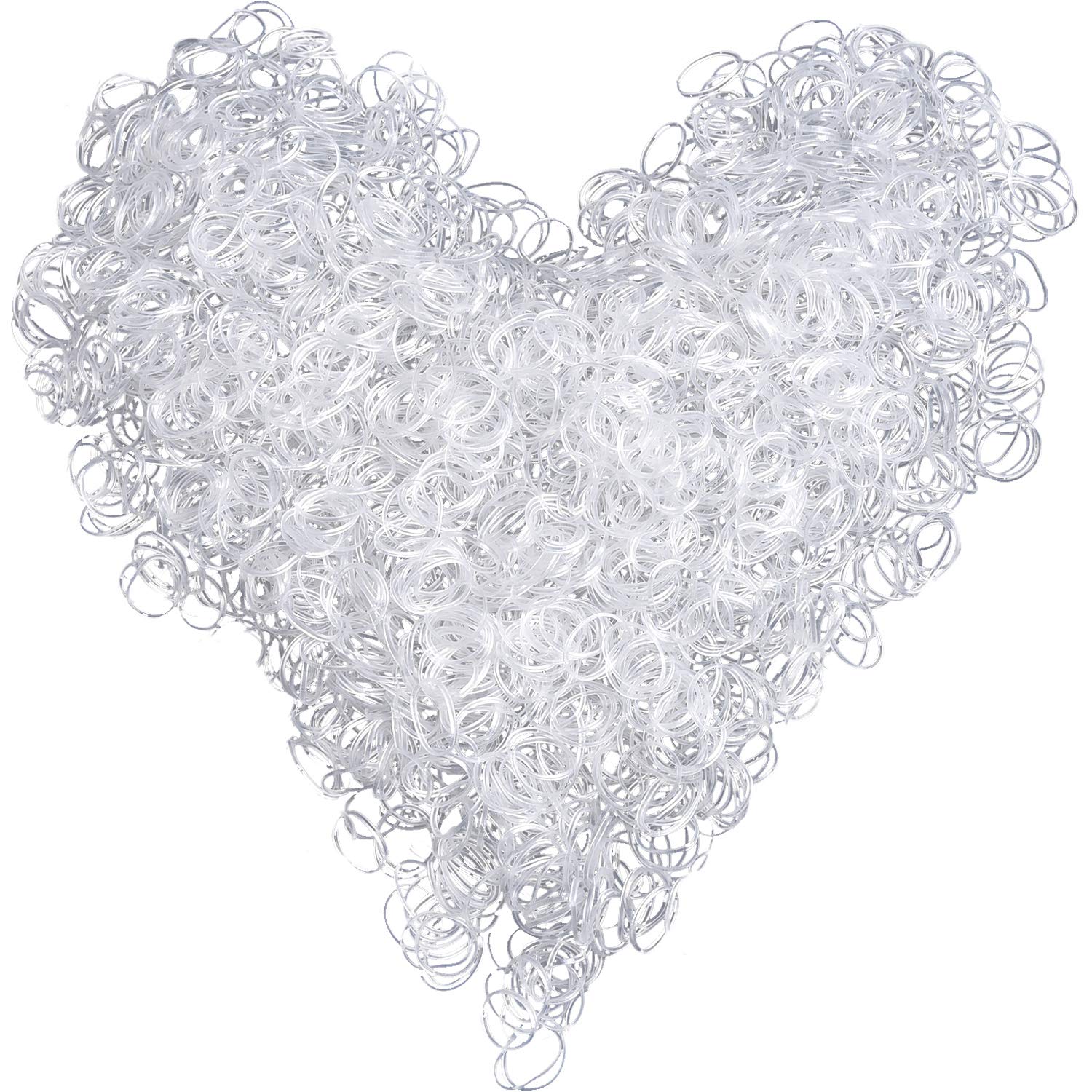 Hicarer clear bands suitable for wedding hairstyles with subtle shine.