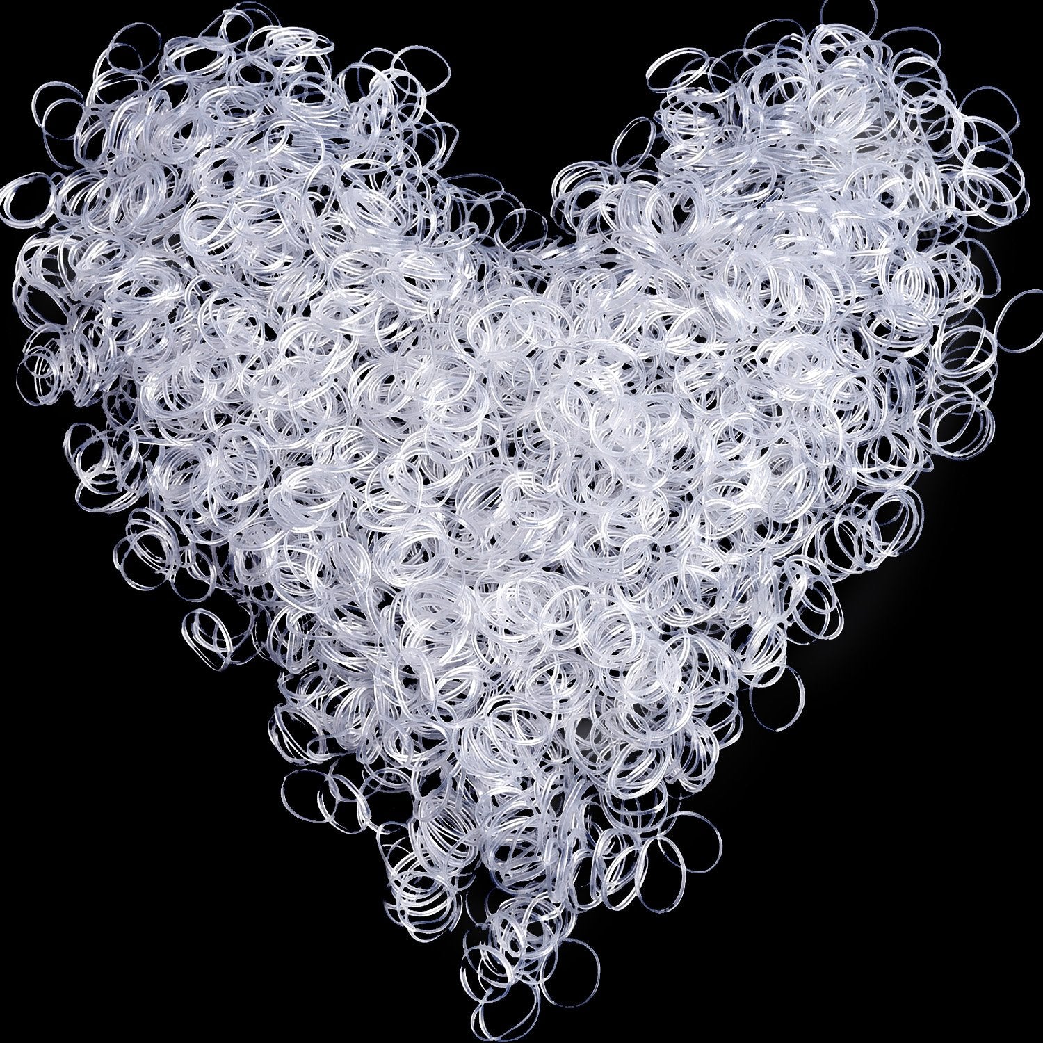 Hicarer mini clear bands for hair, 1mm thickness, ideal for braids.