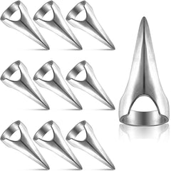 Hicarer stitch tool ring closeup highlights a sturdy metal build for precise hair parting.
