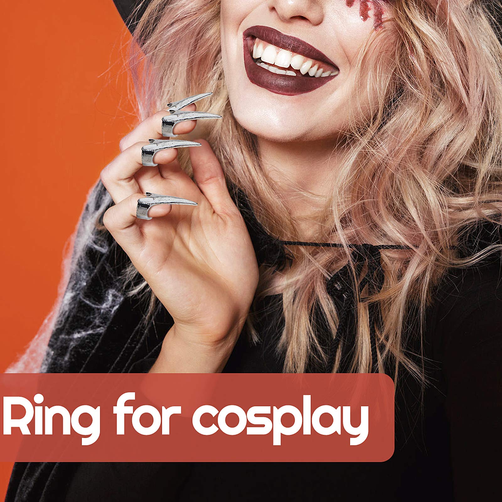 Halloween-ready Hicarer claw ring enhances costume styling with a distinctive edge.