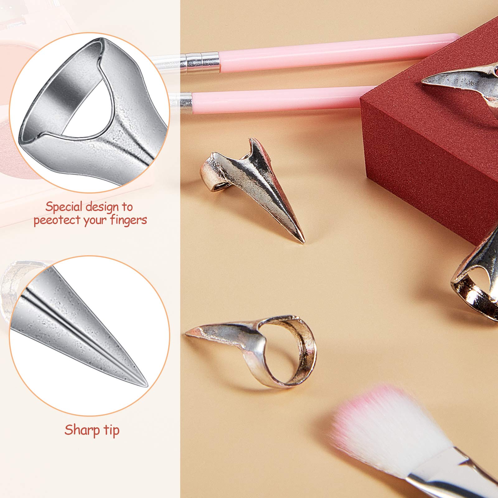 Metal detail of the Hicarer ring emphasizes a durable, corrosion-resistant design for long use.