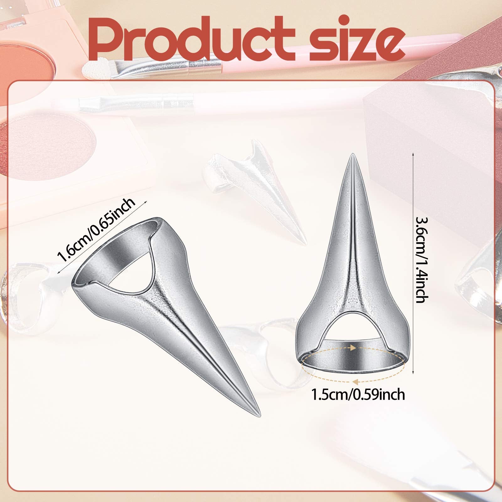 Hicarer stitch tool ring worn on thumb demonstrates easy handling during braiding sessions.