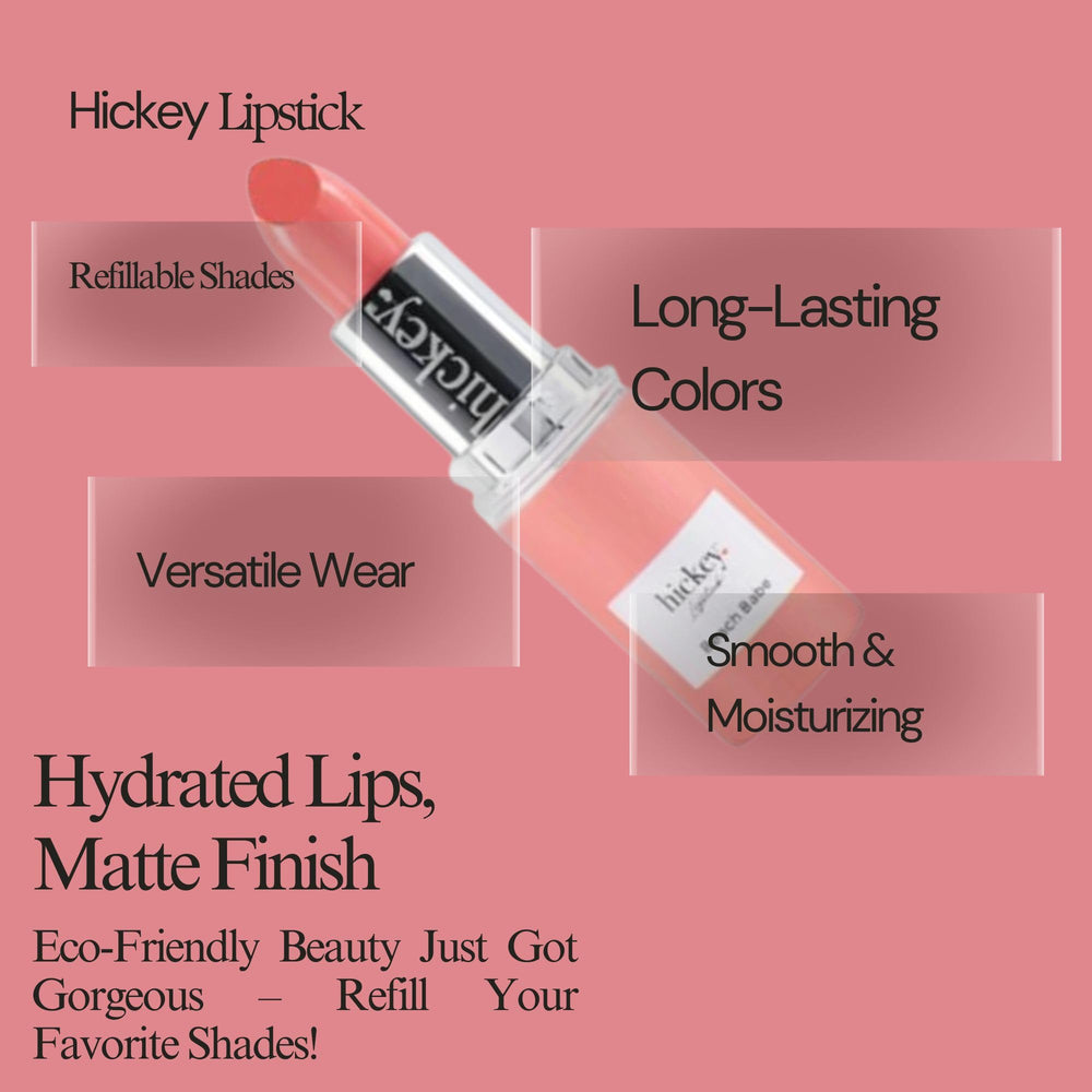 Hickey lipstick application demonstrates creamy, smooth texture