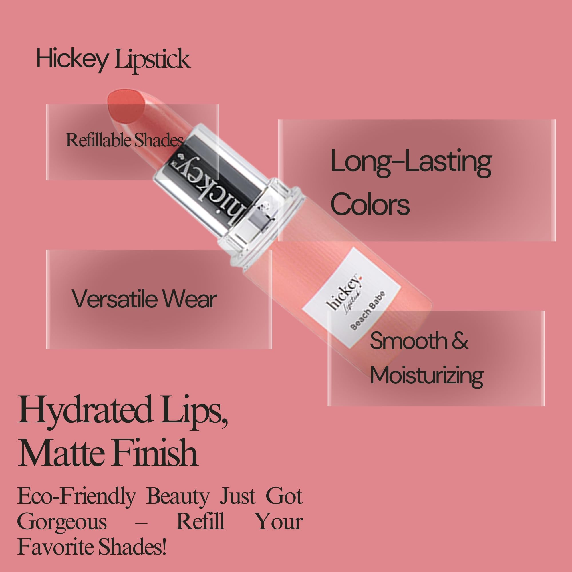 Creamy glide enables precise lip application and even color
