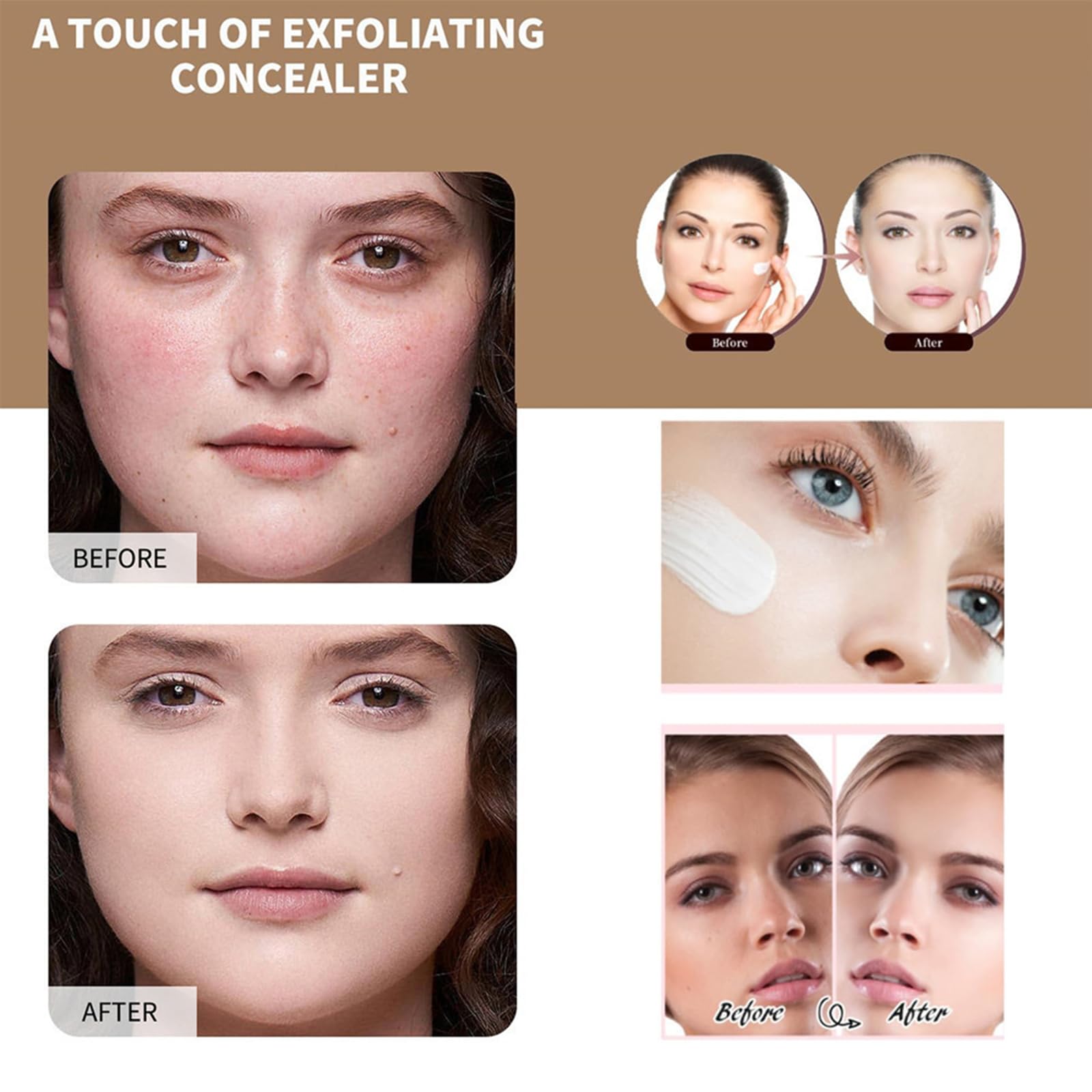 Hicoolfun foundation with SPF 50 applied on face for protection