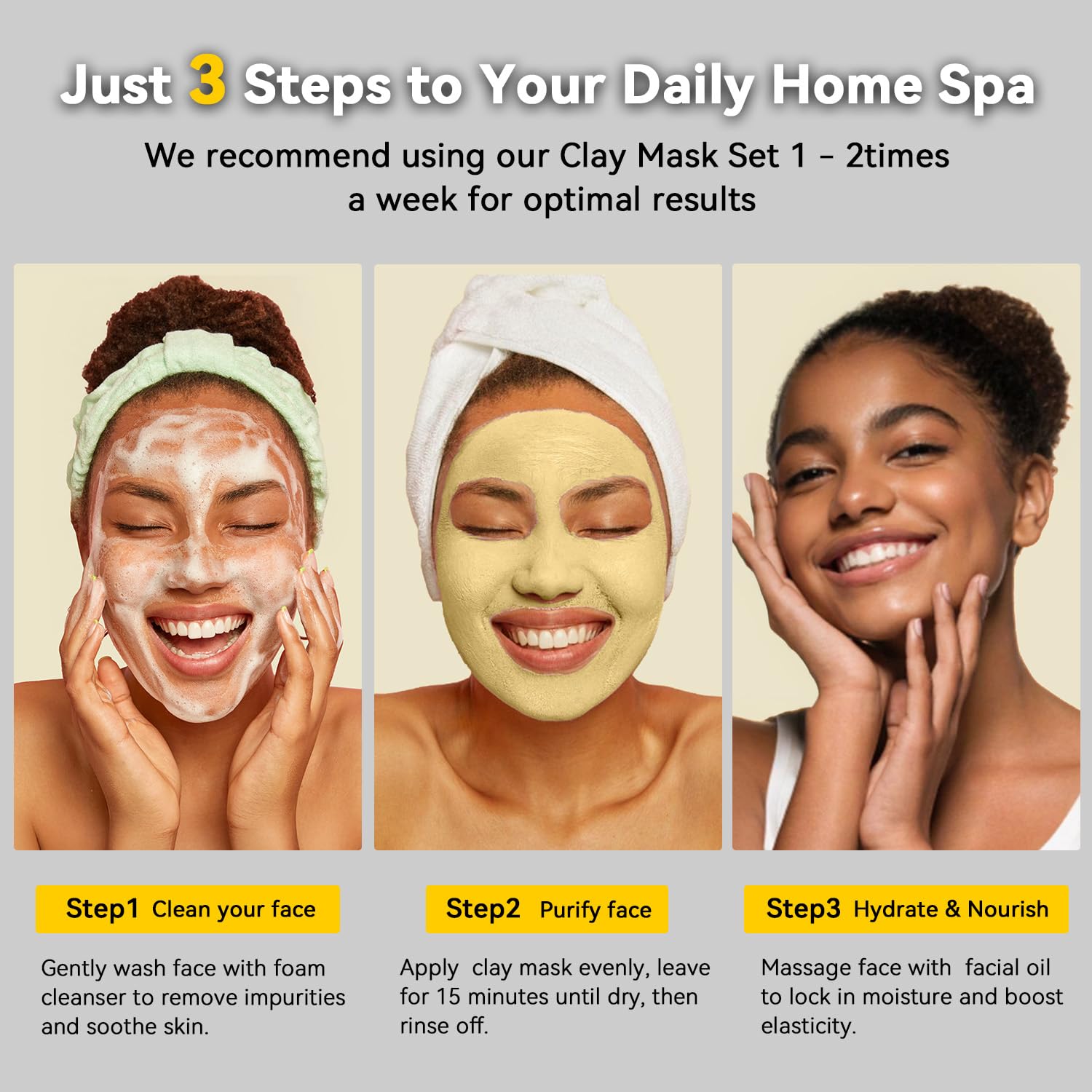 Hicream spa-night routine panel pairing with moisturizer for full self-care.