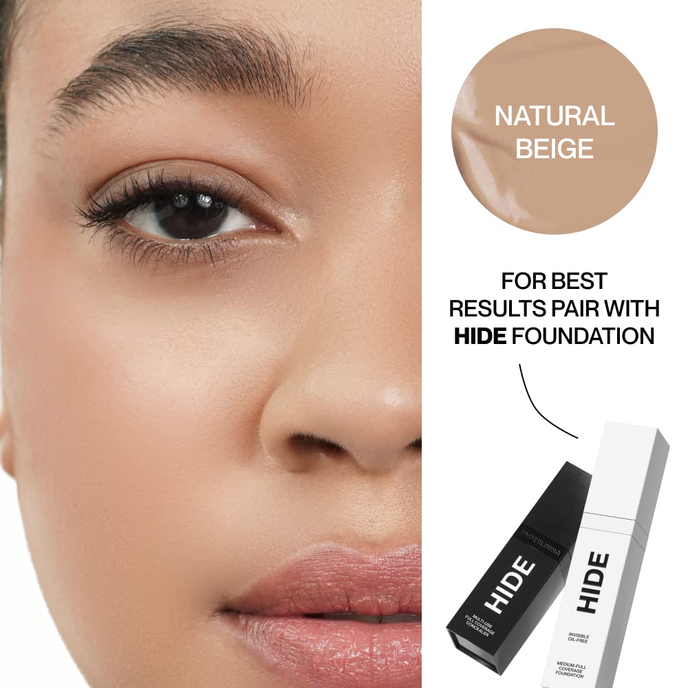 Close-up of doe-foot applicator applying buildable coverage with Hide Concealer.