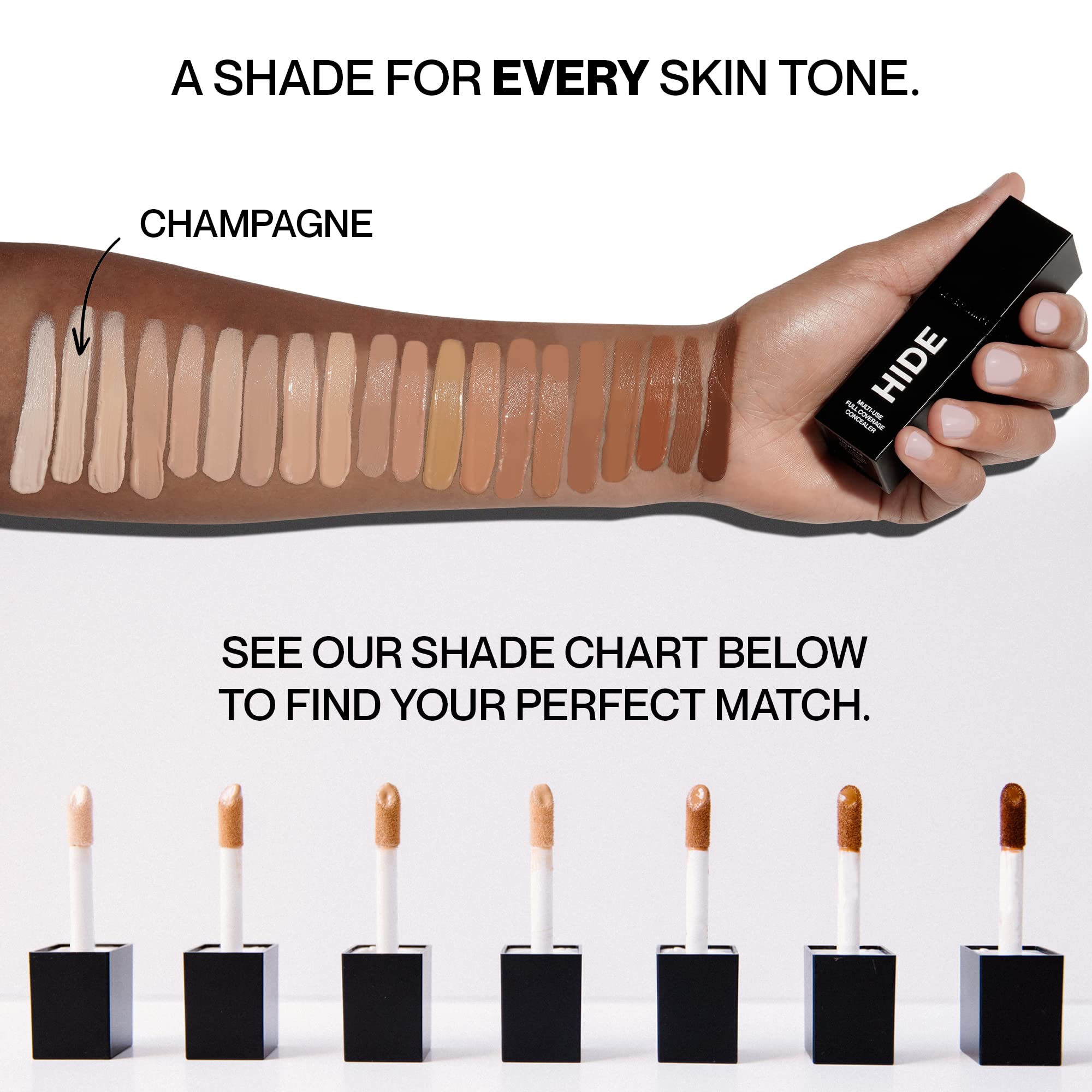 Hide Liquid Concealer doe-foot applicator provides controlled coverage.