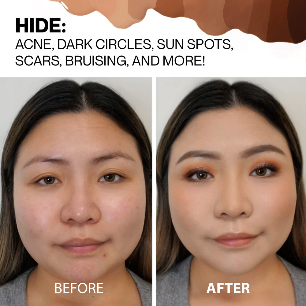 Eyelid prep with Hide Concealer for even-toned primed look.