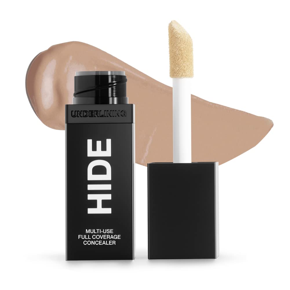 Hide Liquid Concealer packaging with shade finder for quick matching and selection
