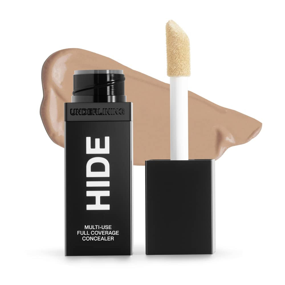 Hide Liquid Concealer swatch in Medium Beige for natural, seamless blemish coverage.