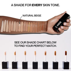 Hide Liquid Concealer under-eye area shows brightening with crease-free finish.