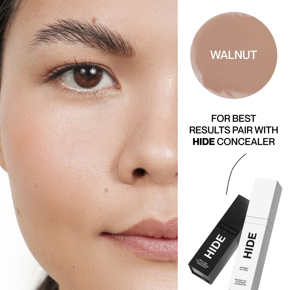 Macro shot of Hide Premium Foundation showing hydrating, breathable texture.