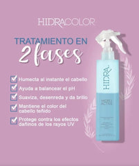 HIDRA Hidro Active UV protection icon communicates sun-safe color care.