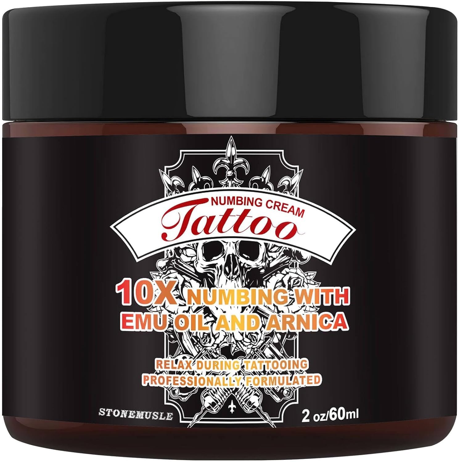 Hiekers 8 Hours Tattoo Numbing Cream bottle shown for extended session comfort